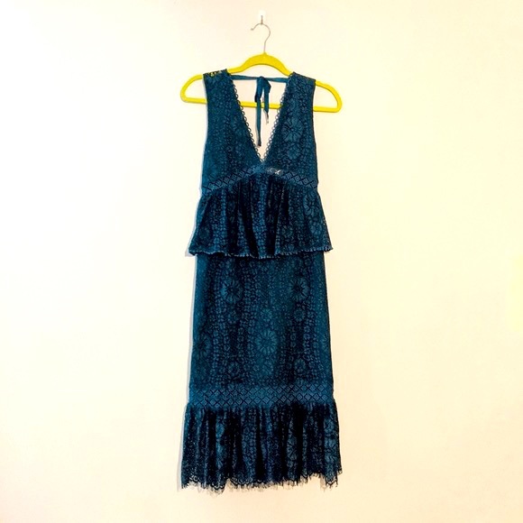 foxiedox Dresses & Skirts - Foxiedox Navy Peplum dress